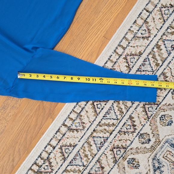 WORTHINGTON WOMENS FRONT BUTTON LONG SLEEVE BLUE BLOUSE SIZE PETITE MEDIUM - Picture 15 of 16